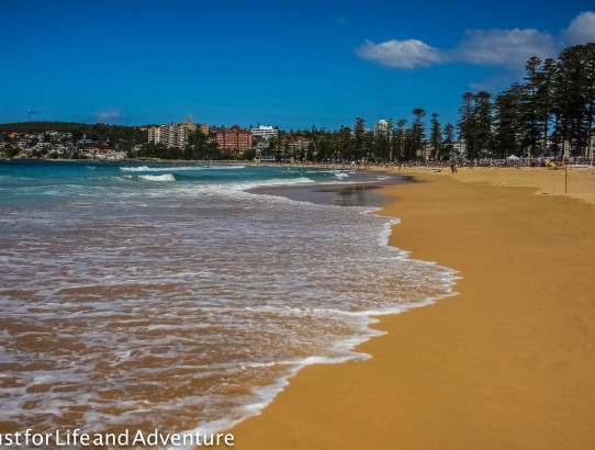 Getting Sunburned at Manly Beach